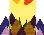 Morning, Mountain, 8X10 Art Print