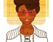 Yearbook Peggy (Portrait), 8X10 Art Print
