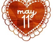 Custom Perfect Day 11x14 Art Print - for Anniversary,Wedding, Special Days