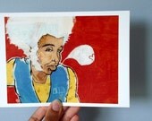 Cat Call, 5x7 Contemporary Urban Art Print