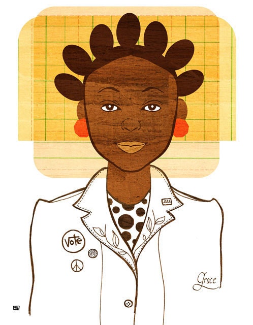 Yearbook Grace (Portrait), 8X10 Art Print