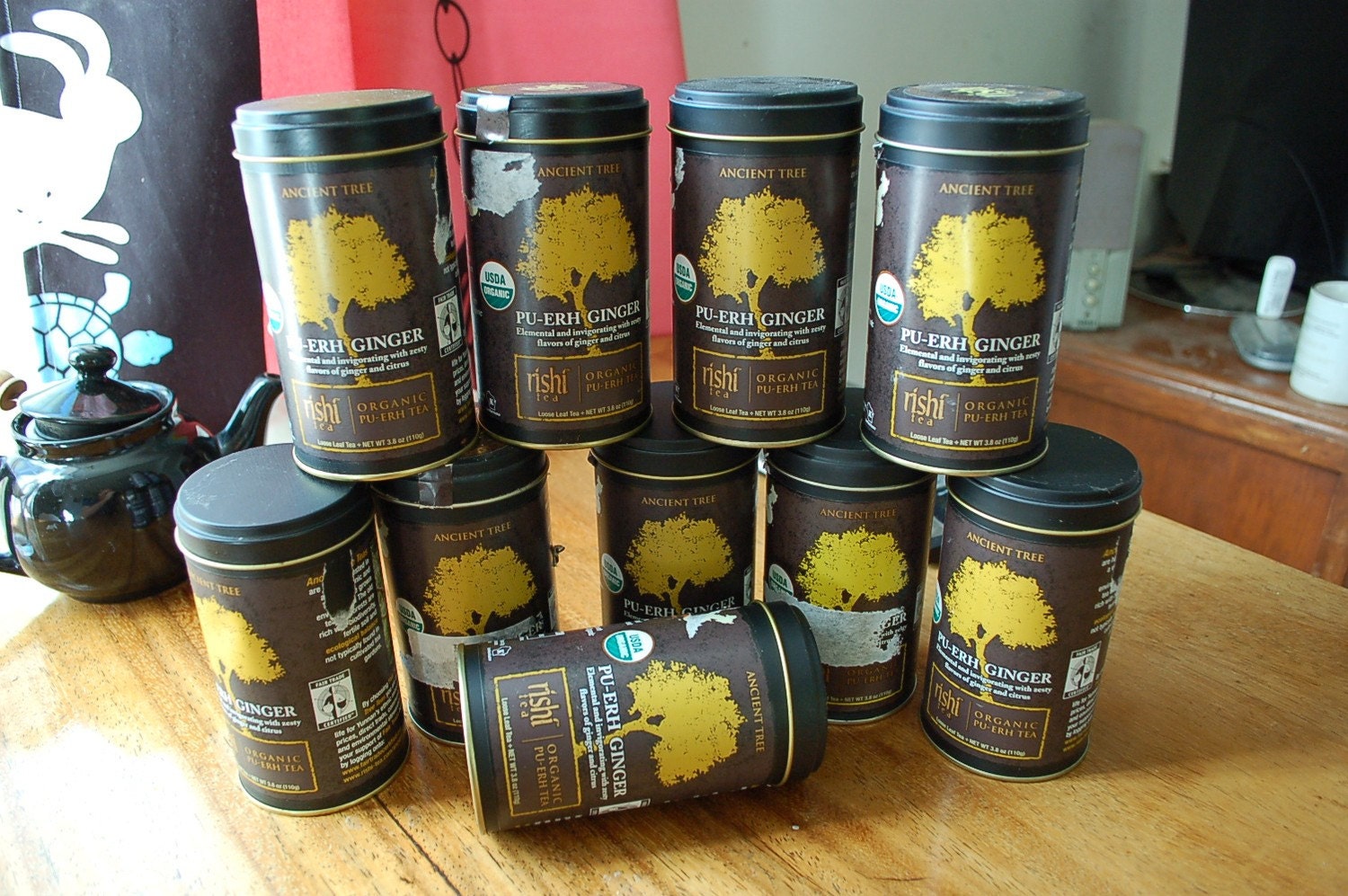 Empty Tea Tins
