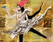 5 Postcard Set - The Bird Girl