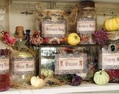 Potions and Spells Apothecary Jar Labels -Magical Makings Set of 6