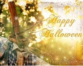 Happy Halloween - Autumn Light Scarecrow - 5 Postcard Set