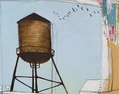 New York Water Tower // Art Print 8x10 // Heart New York