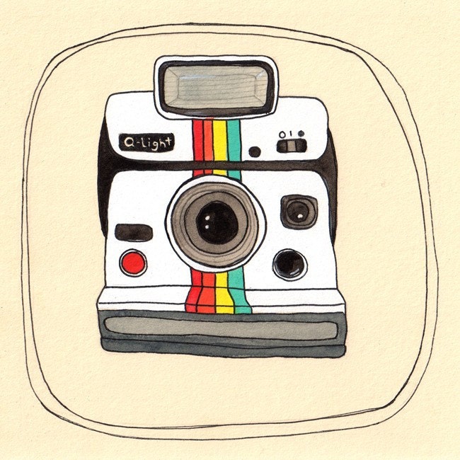 Limited Edition Camera art Print - Little Polaroid Number 34/50