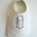 organic baby bib (rabbit)