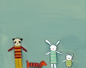 the stripeys - 8.5 x 11 print by Marisa and Creative Thursday