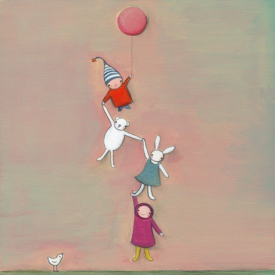 We all fly together - 8.5 x 11 print by Marisa and Creative Thursday