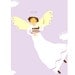 Angel joy of chocolate cake greeting card