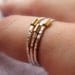 Silver and Gold Stack Ring - Set of Three