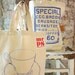 Saturday Morning screenprint shopper tote bag - blue