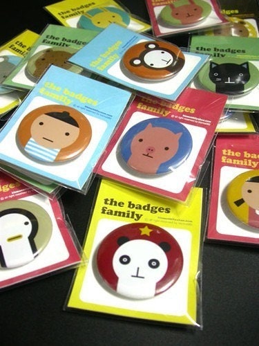 character pin 1.75 inch