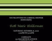 Printable file - You print Monogram Bridal Shower Invite