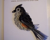 Tuffed Titmouse Quilled Ornament
