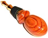 Tulipwood Bottle Stopper Wood with Vintage Style Stopper 66 Velvet Gift Bag Barware Wine Stopper