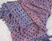 FREE WORLDWIDE SHIPPING - Shawl in Blue and Brown