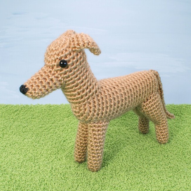 AmiDogs Greyhound (or Whippet) amigurumi PDF CROCHET PATTERN