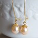 Pearl drop earrings
