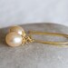 Pearl drop earrings