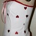 Red White Queen Of Hearts Glitter Corset Medium