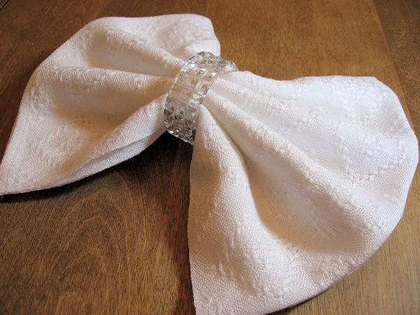 Handwoven Cotton Napkins - White Huck Lace (set 1)