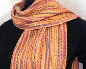 Golden Pumpkin Scarf - Handwoven