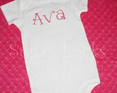 FASH SHIP 24-72 Hours Just my Name Onesie Bodysuit Custom Personalized Baby Gift