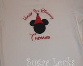Birthday Boy Mouse Personalized T shirt