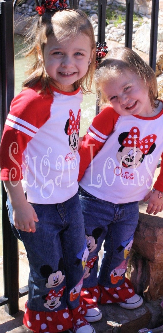 Boutique Vacation Mouse Personalized Minnie Face Shirt on baseball top