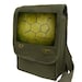 vintage style caffeine molecule (khaki green) Messenger Bag / Laptop Bag