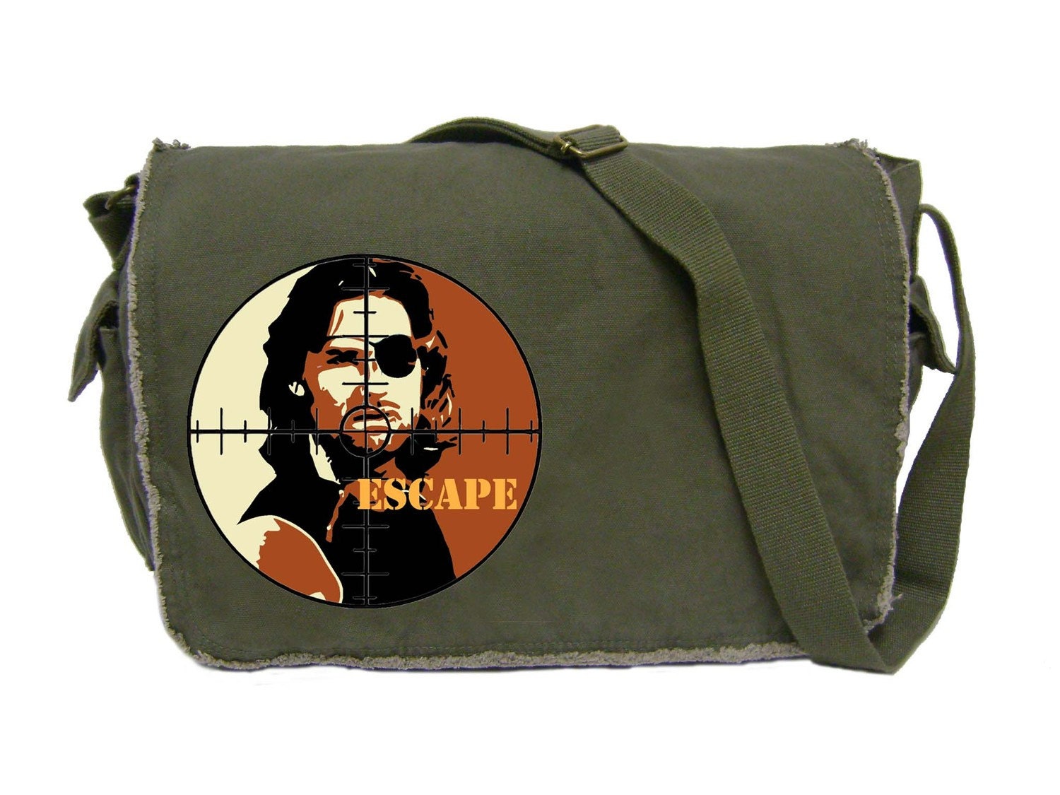 escape Large raw edged Messenger Bag / Laptop Bag