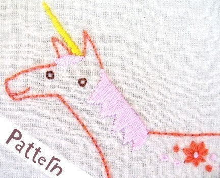 U Unicorn INSTANT DOWNLOAD PDF embroidery pattern