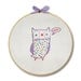 KIT embroidery owl wall art