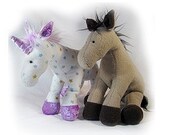 Unicorn - Horse Plush Toy Pattern PDF INSTANT DOWNLOAD