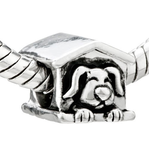 FREe SHIPPING european beads Authentic Pugster  dog house charm