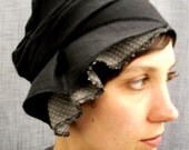 cloche - black linen