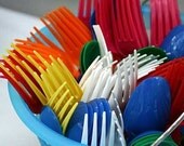 PICNIC plastic cutlery photo card