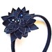 Darkest Dahlia - brooch/headband