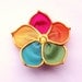 Sunshine and Lollipops fabric flower brooch