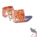 Opulence Square Copper Resin Earrings