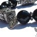Jet Onyx Bali Bead Bracelet