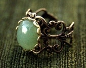 Aventurine Filigree Ring
