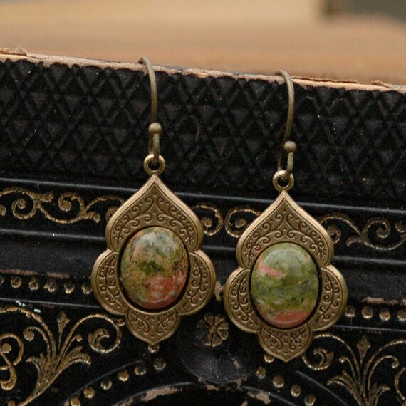 Unakite Earrings