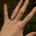 Purple Lady Cameo Ring in Silver