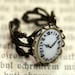 Vintage Clock Cameo Ring