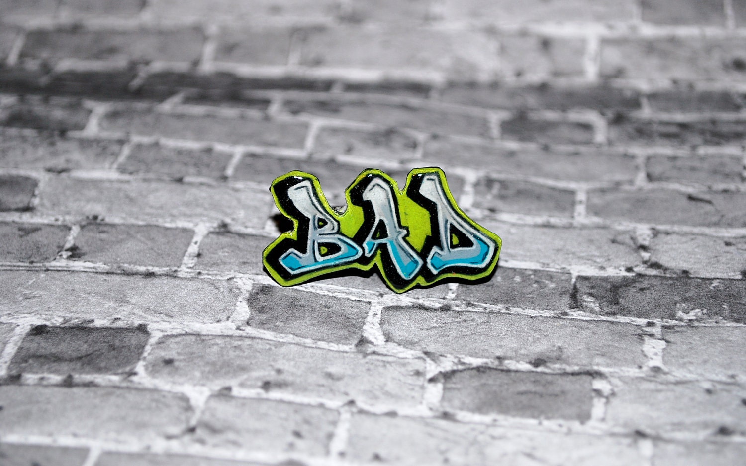 Graffiti BAD Ring by beebles