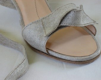 Custom Linen Sandals