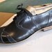 Custom BlueBlack Derby Shoes